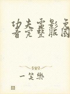 功夫电影免费观看完整版国语高清