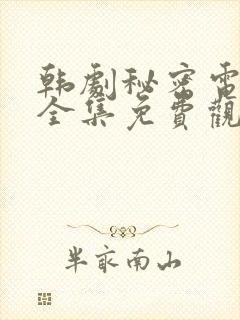 韩剧秘密电视剧全集免费观看高清在线