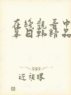 在线观看中文字幕日韩精品