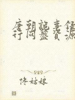 唐朝诡事录之西行网盘资源高清封面