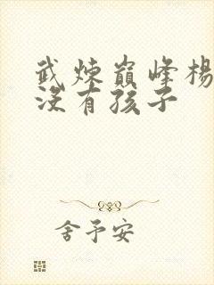 武炼巅峰杨开有没有孩子