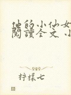 他的小仙女免费阅读全文 小说