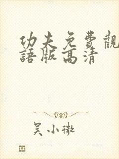 功夫免费观看国语版高清