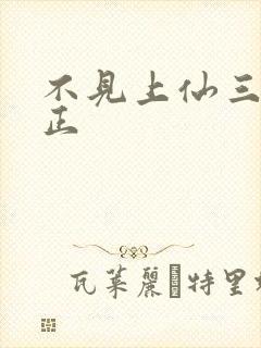 不见上仙三百年正