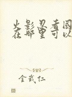 火影忍者国语版在哪里可以看