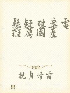 悬疑破案电视剧推荐国产