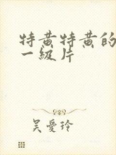 特黄特黄的欧美一级片封面