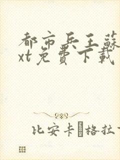 都市兵王苏狂txt免费下载封面