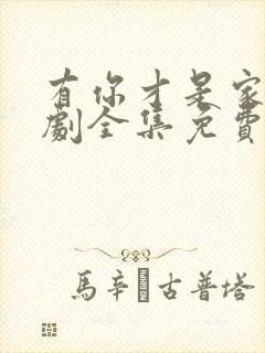 有你才是家电视剧全集免费观看高清封面