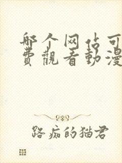 哪个网站可以免费观看动漫