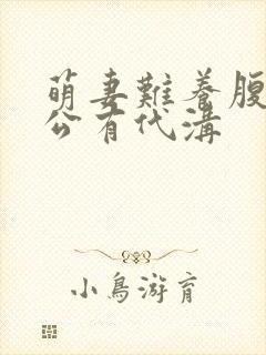 萌妻难养腹黑老公有代沟