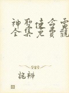 神圣使命电视剧全集免费观看高清