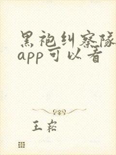 黑袍纠察队哪个app可以看