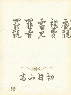 罚罪电视剧在线观看免费观看