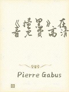《扫黑》在线观看免费高清电影