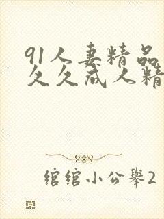 91人妻精品久久久成人精品视