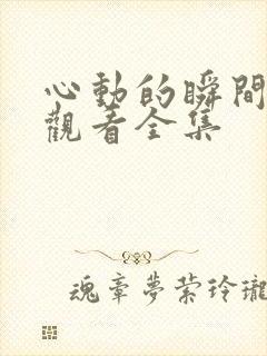 心动的瞬间免费观看全集