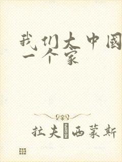 我们大中国好大一个家封面