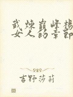 武炼巅峰杨开上女人的章节封面