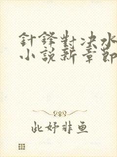 针锋对决水千丞小说新章节列表