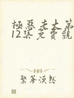 极恶老大第2季12集免费观看