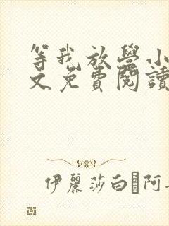 等我放学小说全文免费阅读