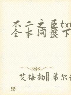 不二之臣txt全本网盘下载