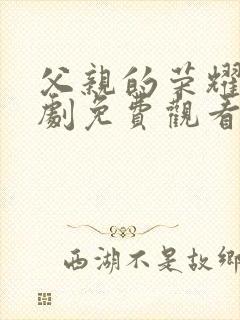 父亲的荣耀电视剧免费观看全集高清