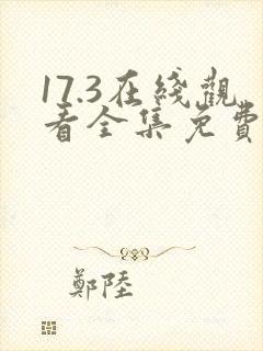 17.3在线观看全集免费完整版中文封面