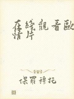 在线观看欧美激情片封面