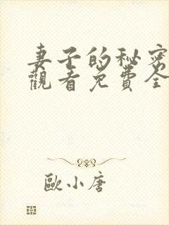 妻子的秘密在线观看免费全集电视剧封面