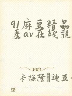 91麻豆精品国产av在线观看