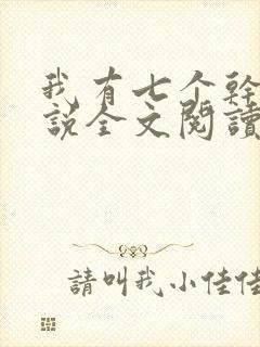 我有七个干妈小说全文阅读