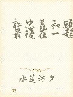 许忠义和顾雨菲最后在一起了吗?