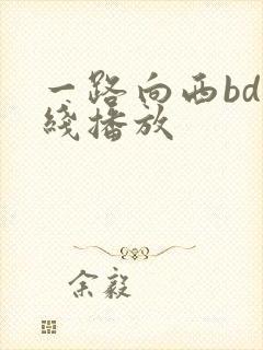 一路向西bd在线播放封面
