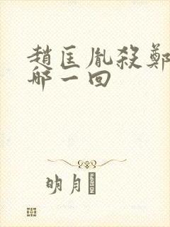 赵匡胤杀郑恩是哪一回封面