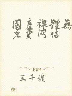 国产裸体无遮挡免费网站