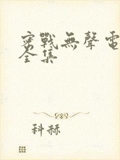 密战无声电视剧全集