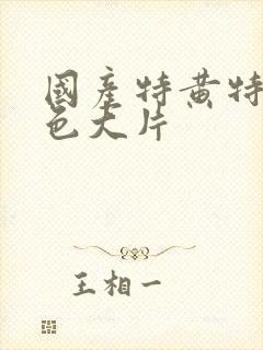 国产特黄特黄黄色大片封面