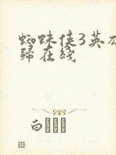 蜘蛛侠3英雄无归在线