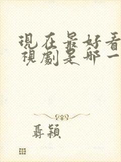 现在最好看的电视剧是哪一个封面