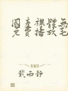 国产裸体无遮挡免费播放毛