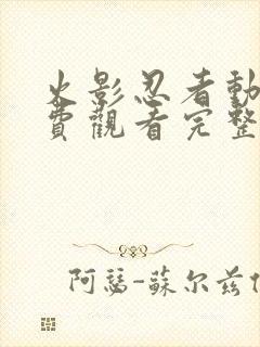 火影忍者动漫免费观看完整版高清