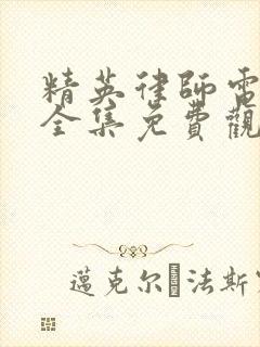 精英律师电视剧全集免费观看完整版