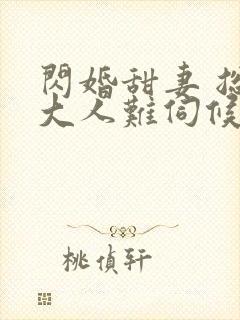 闪婚甜妻 总裁大人难伺候封面