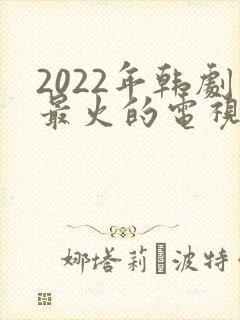 2022年韩剧最火的电视剧封面