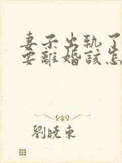 妻子出轨了老公要离婚该怎么挽回