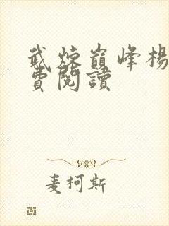 武炼巅峰杨开免费阅读