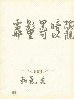 电影黑暗阴影在哪里可以观看