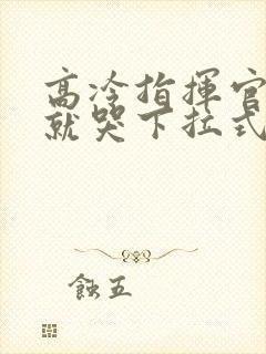 高冷指挥官一亲就哭下拉式